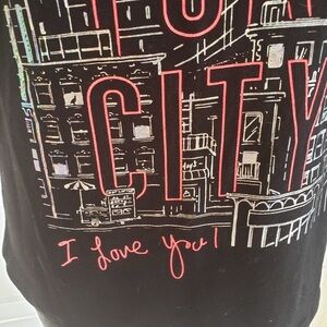 NWOT New York City Black Short Sleeve T-shirt XL (T4)